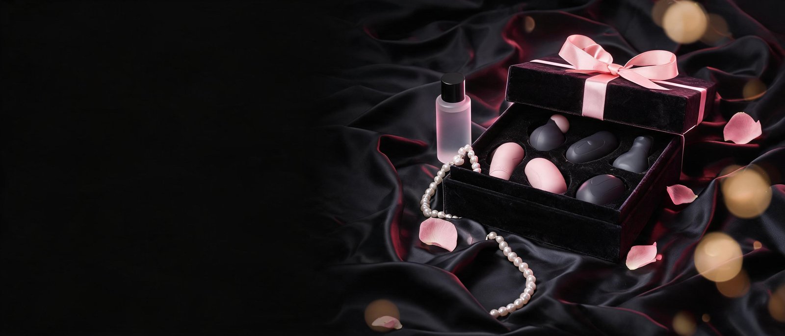 Dark soft-focus intimate collection display